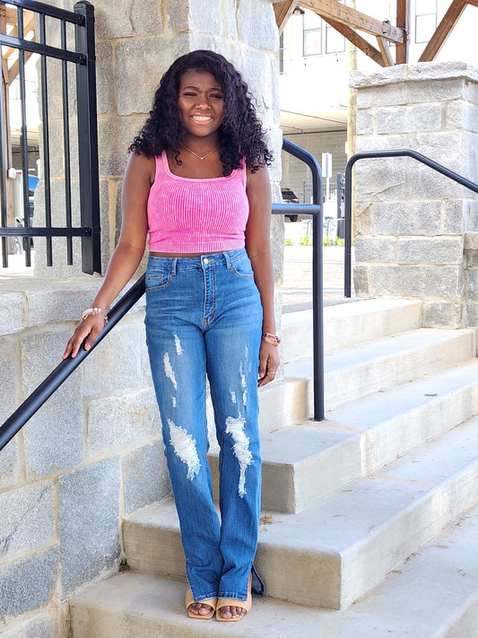NADIRHA CROPPED TANK TOP